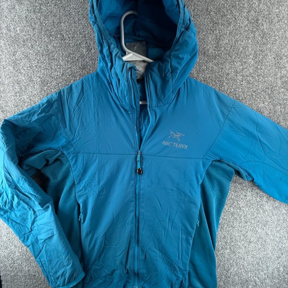 Arc’teryx Atom Hoody Jacket Men Small Blue Full Zip Hooded Insulated 14644 Adult